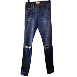 Madewell, Jeans, 9" Inch High Riser, Skinny Skinny, Distressed, Women's Sz 26 Ta